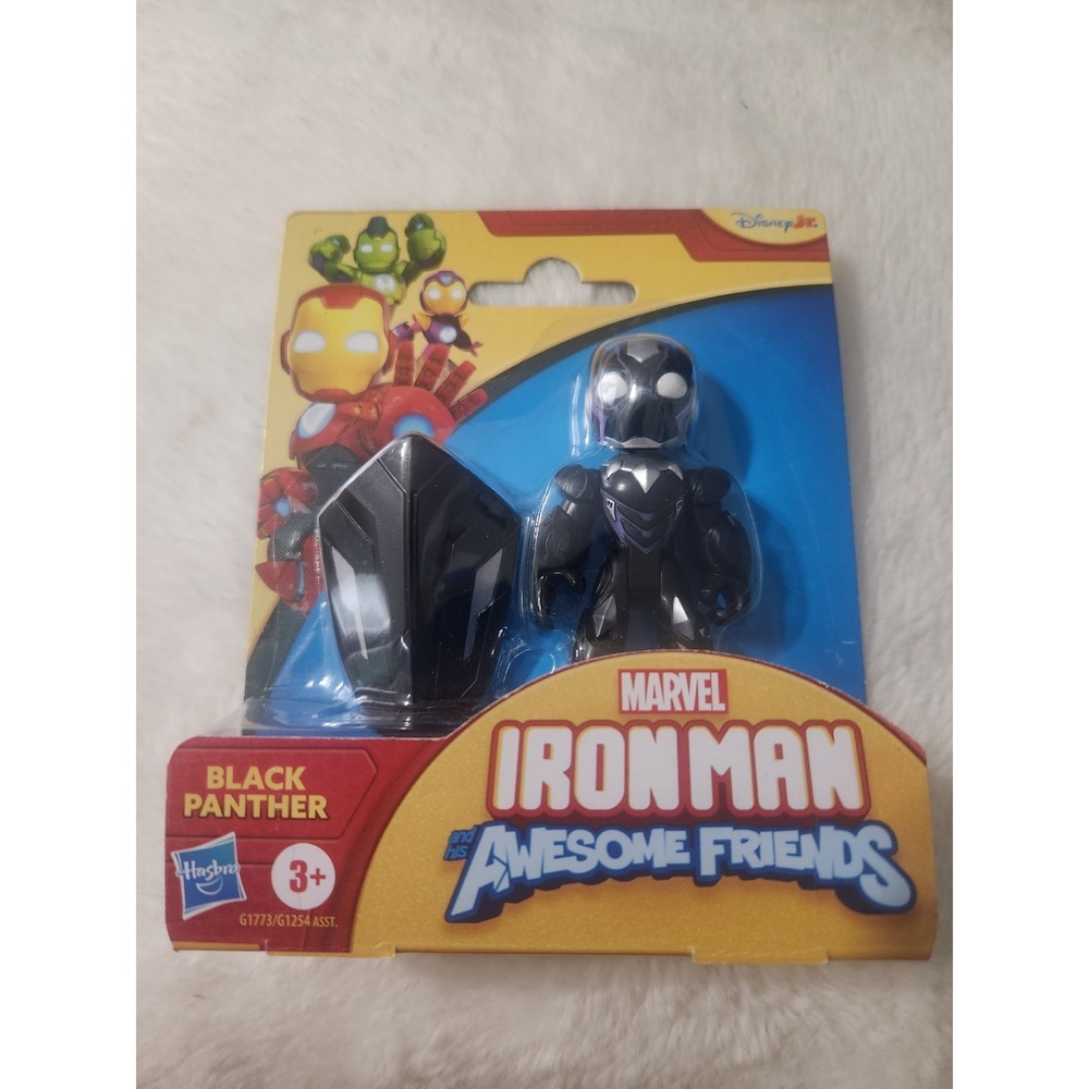 IRONMAN AND HIS AMAZING FRIENDS Marvel BLACK PANTHER Figure Disney Jr. 3+ HASBRO